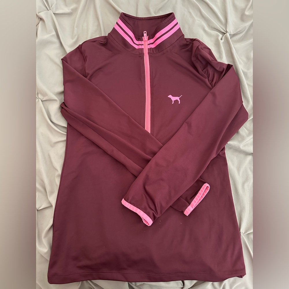 Pink half zip up